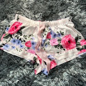 Silky Floral Sleep Shorts